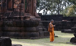 Khmer-style ruins in Ku Ka Sing, Kaset Wisai, Roi-Et, Thailand.