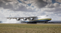 Antonov An-225 Mriya, the world's largest aircraft, landing in Perth, Australia for the very first time.