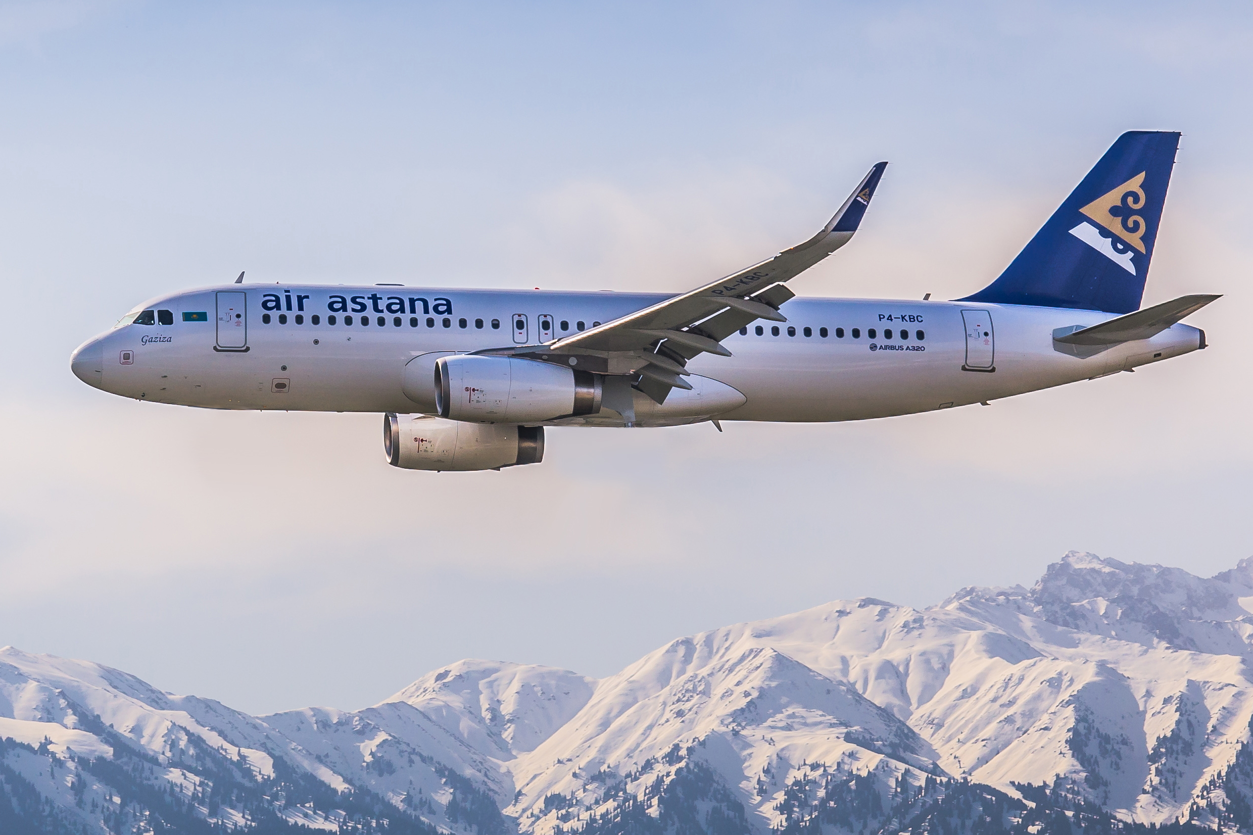 Air Astana Airbus A320. Click to enlarge.