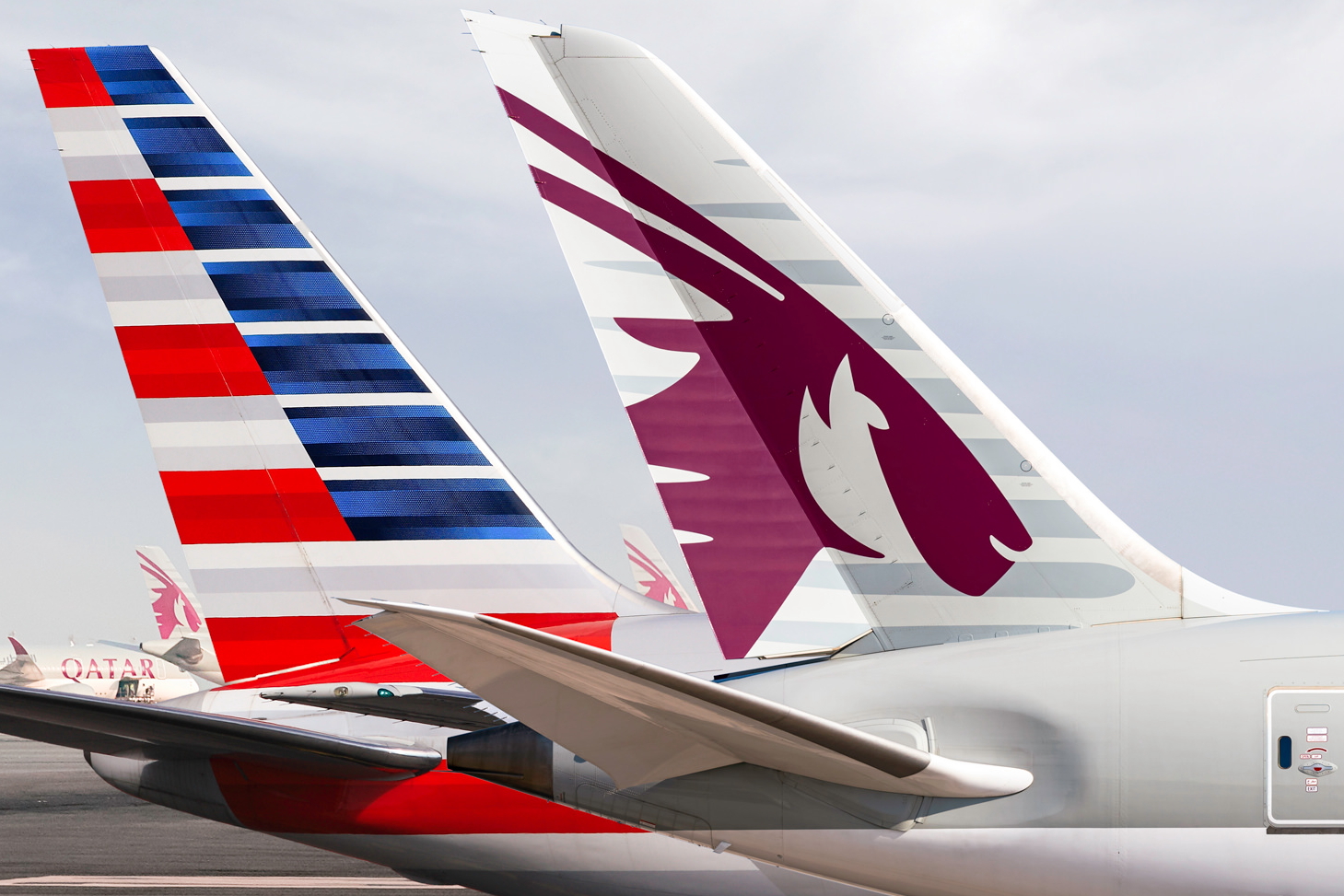 The first stage of a strategic partnership between Qatar Airways and American Airlines has commenced with Qatar Airways placing its code on American Airlines’ domestic flights. Click to enlarge.