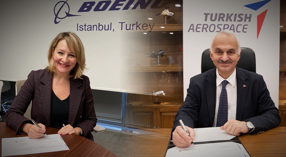 Boeing has signed an agreement to help Turkish Aerospace develop thermoplastic manufacturing in Turkey. As part of this collaboration, Boeing will provide technical support for Turkish Aerospace to establish a facility for the production of thermoplastic materials for the aerospace industry. Click to enlarge.