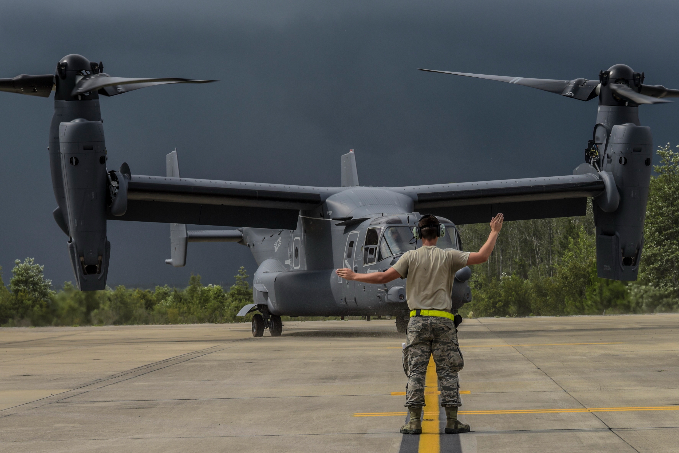 The Bell Boeing V-22 Osprey program marks a production milestone with a CV-22 delivery to U.S. Air Force Special Operations Command. Photo: U.S. Air Force. Click to enlarge.