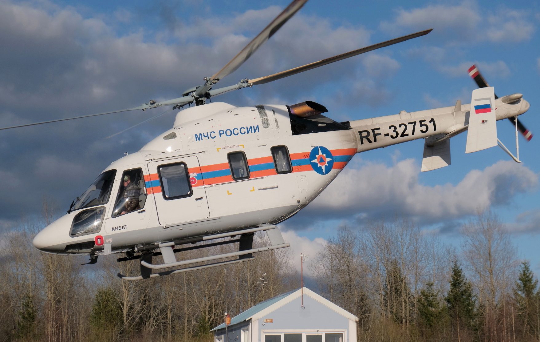 The Ansat helicopter delivered to Emercom of Russia will be used for pilot training, transporting staff, cargo and equipment, and to tackle special tasks.. Picture by Steven Howard of TravelNewsAsia.com Click to enlarge.