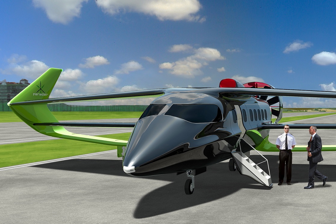 The ambitious British start-up, headed by aviation entrepreneur Neil Cloughley and based at the historic airfield at IWM Duxford, Cambridgeshire, is aiming to deliver 300 of its new Bio Electric Hybrid Aircraft (BEHA) by 2030. Click to enlarge.