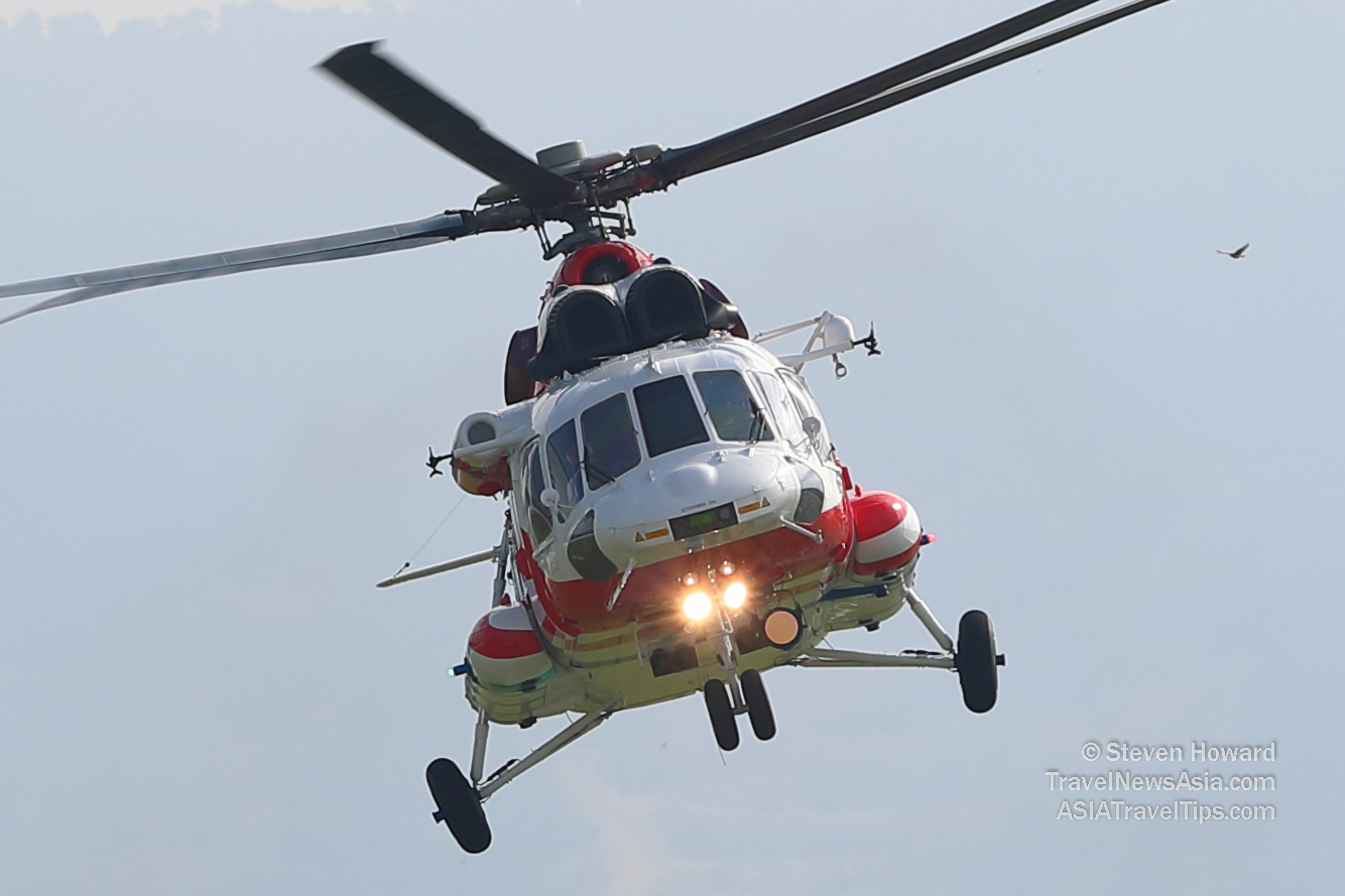 Russian Helicopters Mi-171A2. Picture by Steven Howard of TravelNewsAsia.com Click to enlarge.