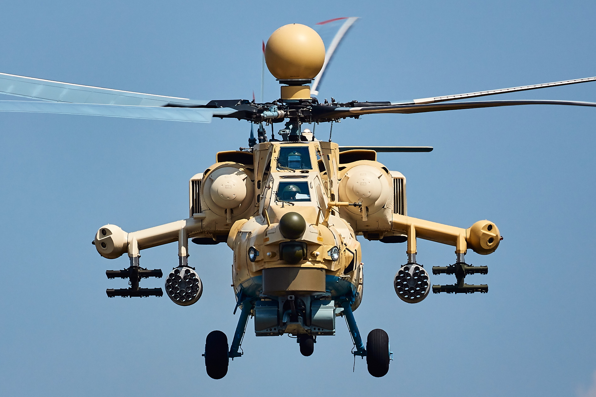 Russian Helicopters Mi-28NE Night Hunter attack helicopter. Click to enlarge.