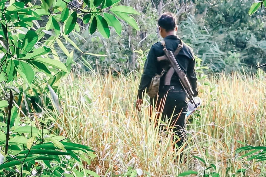 Anti-Poaching Ranger in Cambodia's South Cardamom National Park. Click to enlarge.