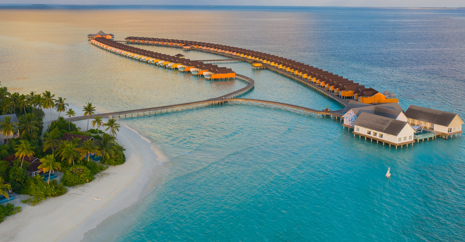 The Standard, Huruvalhi Maldives will reopen on 5 December 2020. The luxury resort, a 30-minute journey by seaplane from Velana International Airport, is nestled between the Raa and Baa Atolls, on a naturally protected island. Click to enlarge.