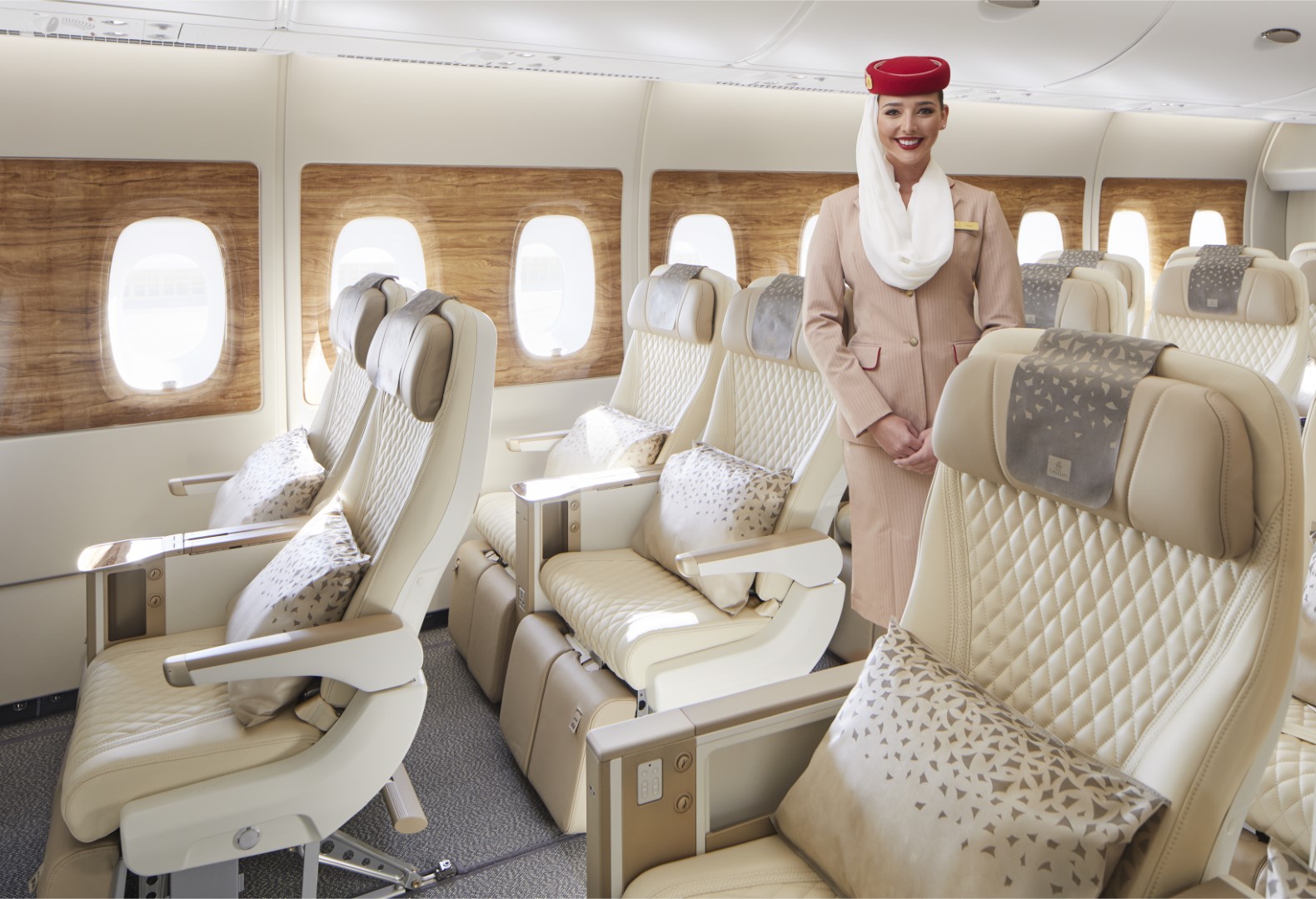 Emirates has added Premium Economy Class to its popular Airbus A380 aircraft. Click to enlarge.