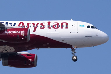FlyArystan Airbus A320. Click to enlarge.