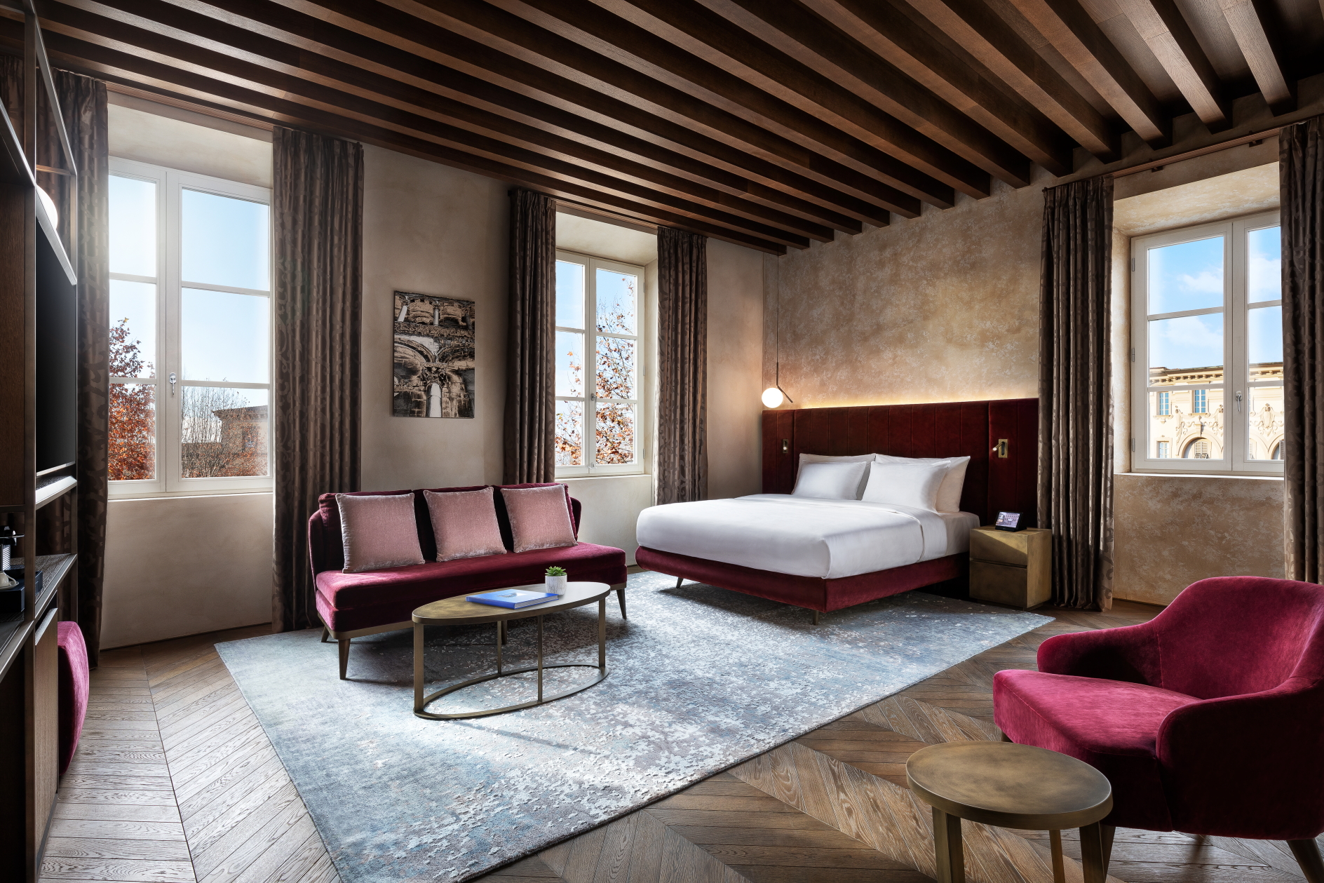 Marriott has expanded the portfolio of its Autograph Collection of hotels with the opening of a former 16th Century Palazzo, Grand Universe Lucca in Italy. Click to enlarge.