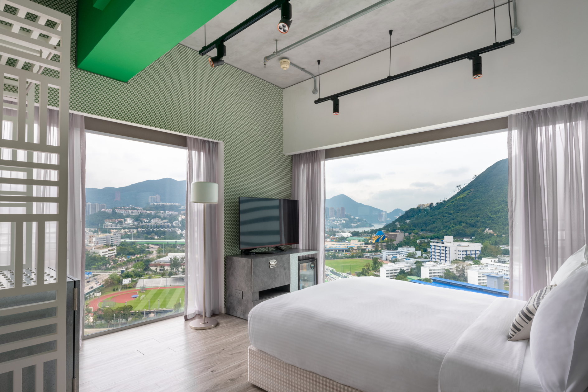Cool Corner Room at the Ovolo Southside in Hong Kong. Click to enlarge.