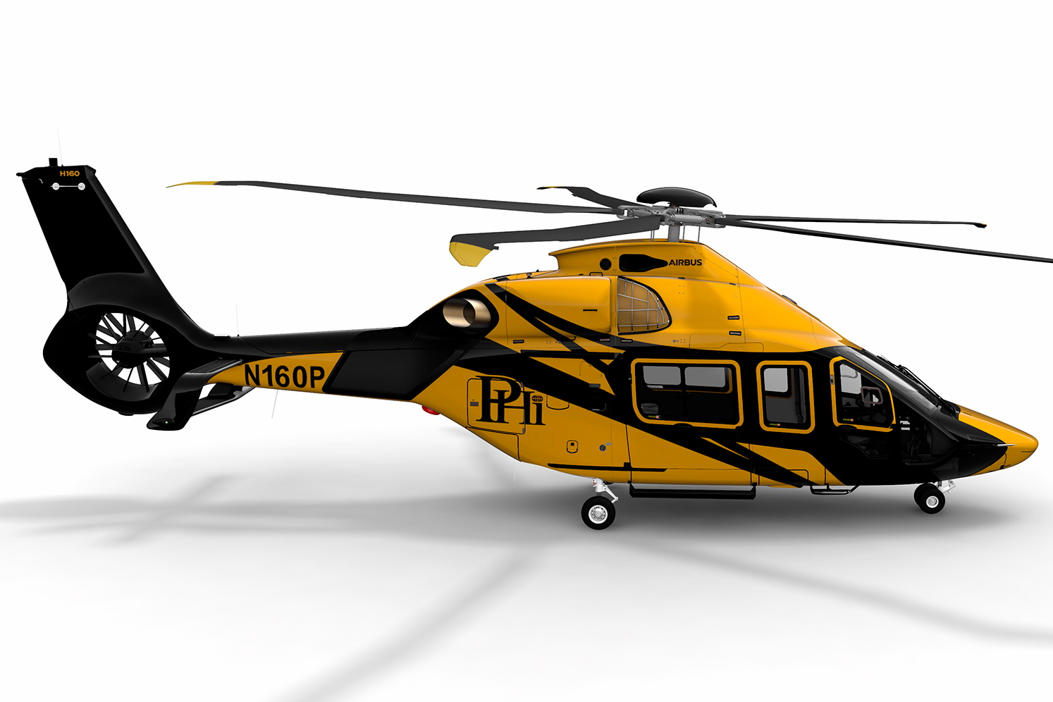 Shell has selected PHI, an US-based offshore helicopter company, to operate four Airbus H160s to service a support contract in the Gulf of Mexico. The contract marks the entry into the oil and gas market of the H160. Click to enlarge.