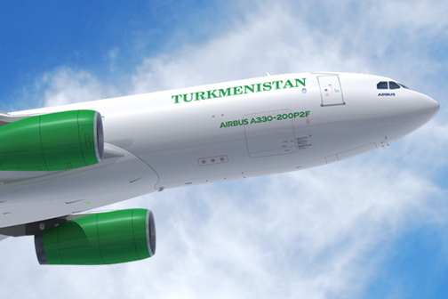 Turkmenistan Airlines Airbus A330-200P2F (Passenger-to-Freighter). Click to enlarge.