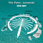 The Palm Jumeriah - Dive Map