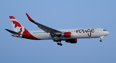 Air Canada Rouge 767-300. Click to enlarge.