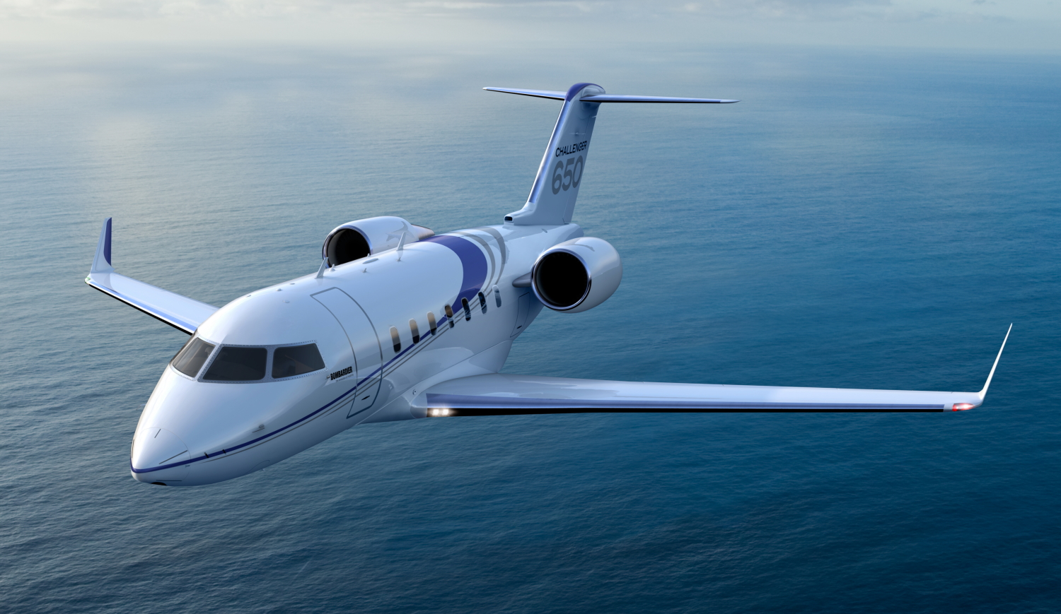 Bombardier Challenger 650 aircraft. Click to enlarge.
