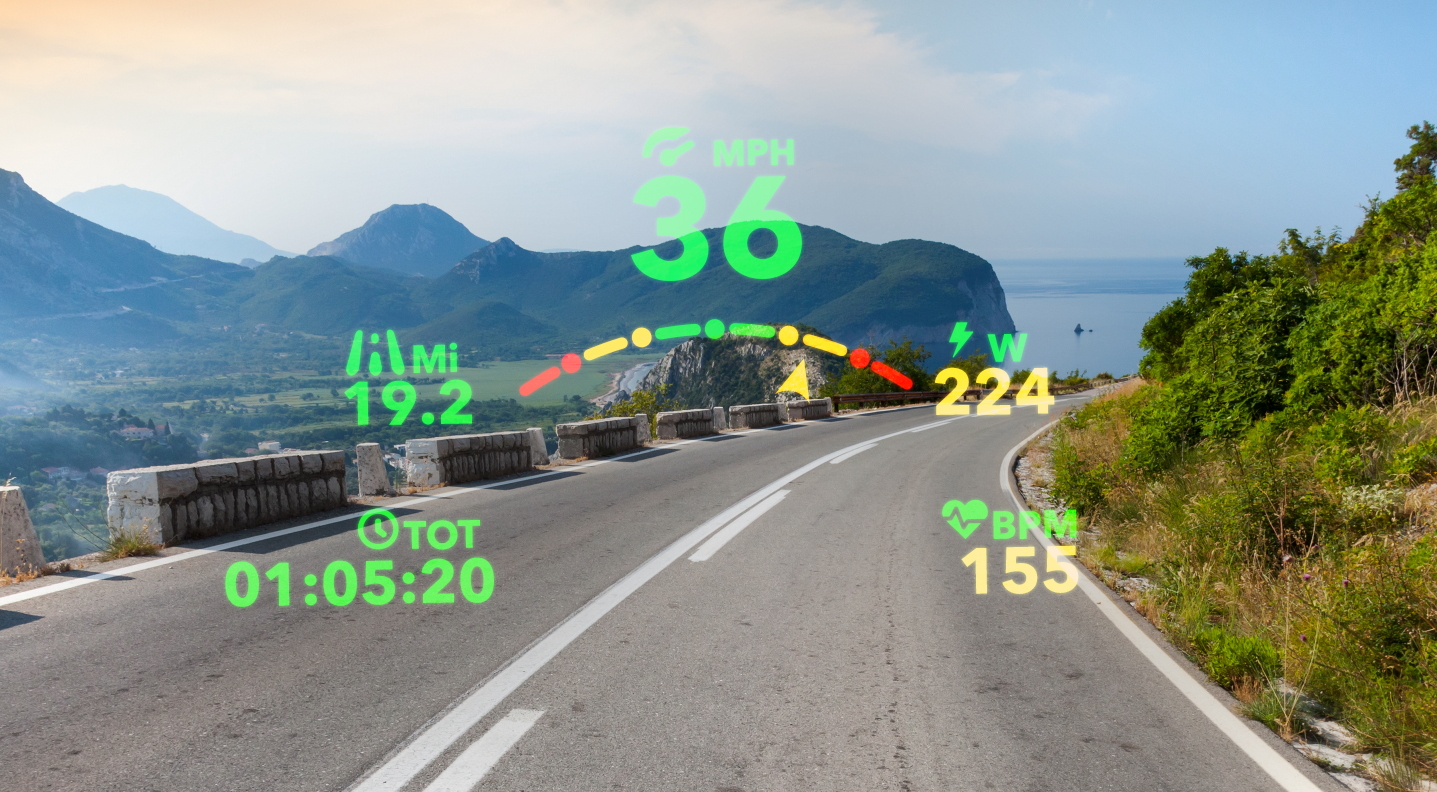 Raptor AR Smartglasses Deliver Fighter Jet Display to Cyclists.