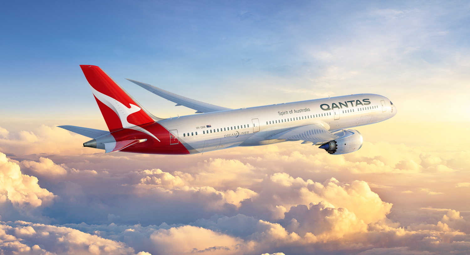 Qantas Boeing 787-9.