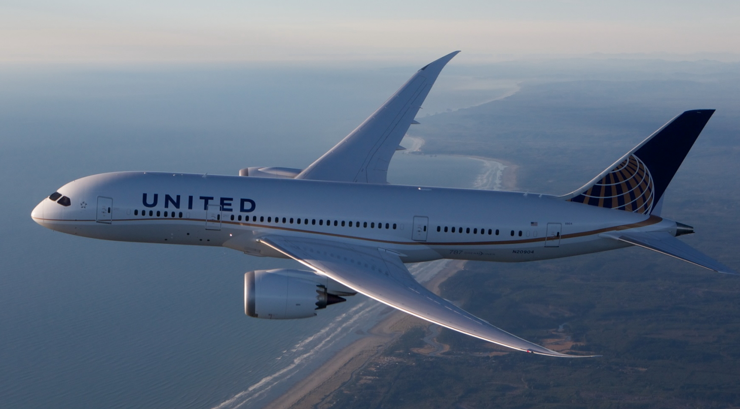 United Airlines Boeing 787-8 Dreamliner reg: N20904. Click to enlarge.