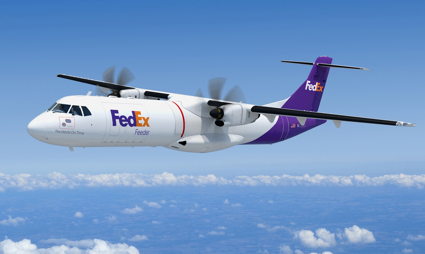 FedEx Express has signed a major contract with ATR for the firm purchase of 30 ATR 72-600Fs plus 20 options. The aircraft will be the first new ATRs to be directly delivered from the factory in a freighter configuration. This new aircraft version, designated as the ATR 72-600F, has a brand new windowless fuselage and is equipped with a forward Large Cargo Door (LCD) and a rear upper hinged cargo door. Click to enlarge.