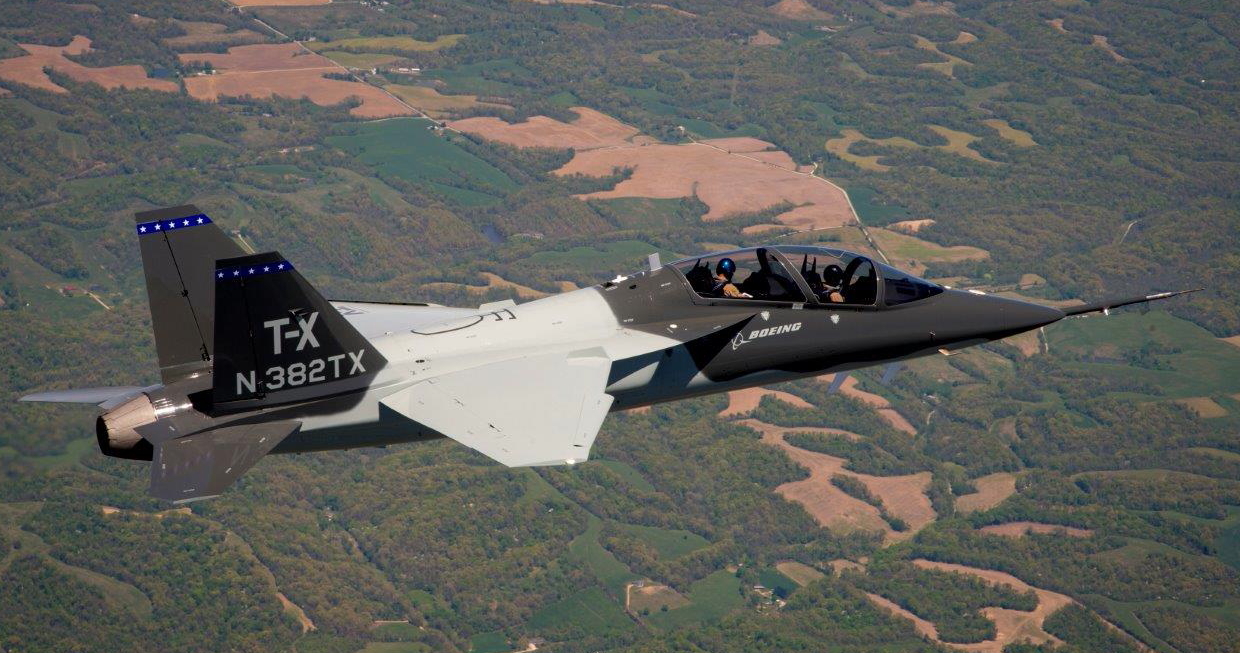 Boeing T-X Air Force training jet. Click to enlarge.