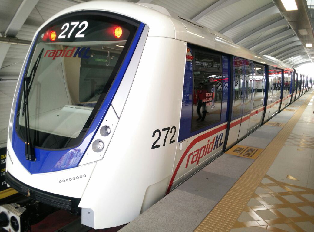 Bombardier INNOVIA Metro 300 Train in Kuala Lumpur, Malaysia