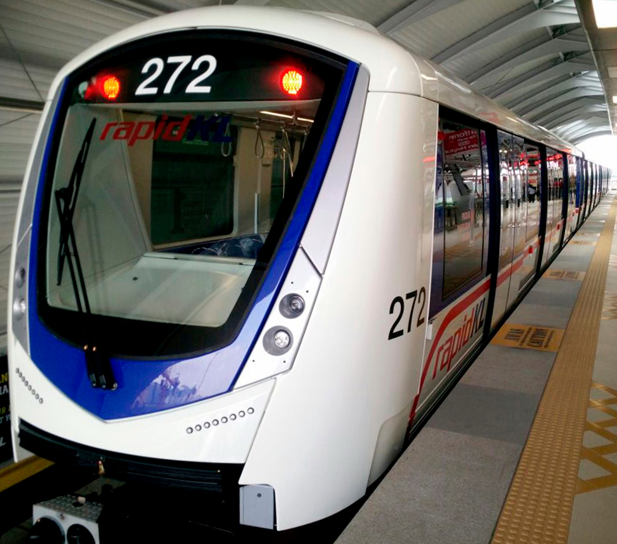 The driverless Bombardier Innovia Metro 300 trains can move up to 30,000 passengers per-hour, per-direction, and ridership on the Kelena Jaya Line has increased by 26% to over 270,000 passengers daily since early 2017. Click to enlarge.
