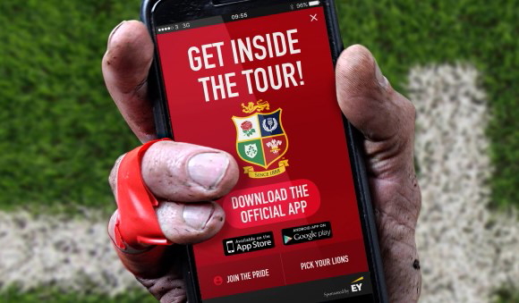 The British & Irish Lions have launched the official app for the 2017 Tour of New Zealand