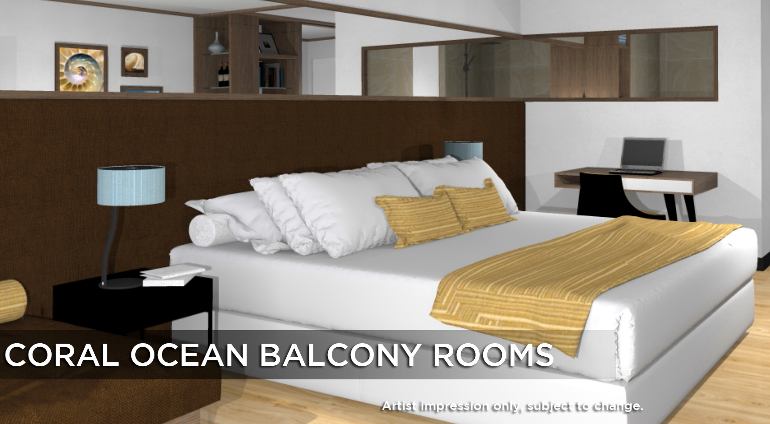 Coral Ocean Balcony Room (artist impression)