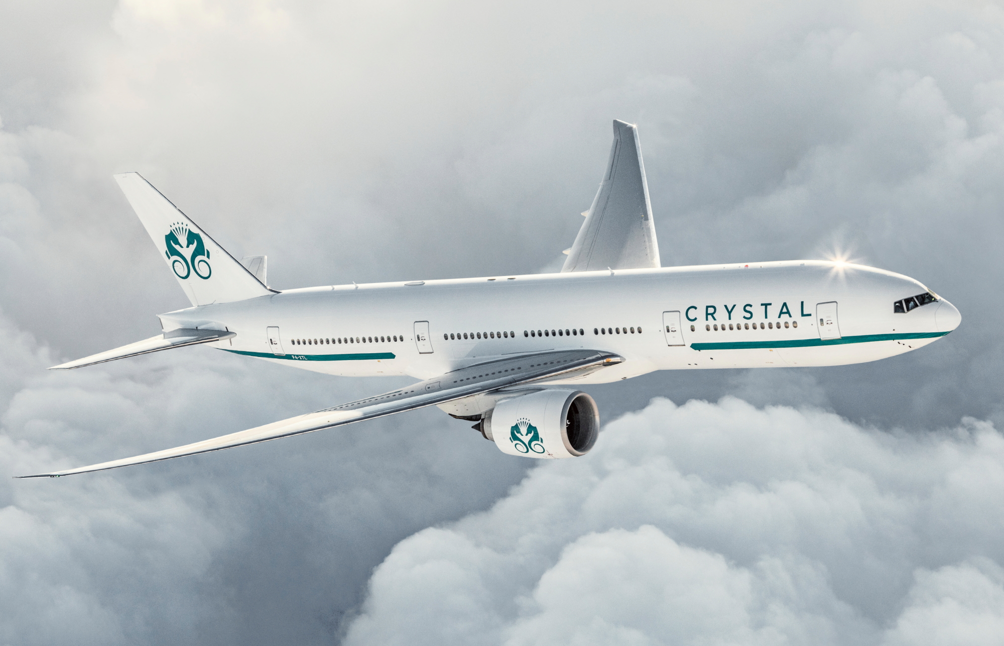 Crystal AirCruises’ Boeing 777 has been christened Crystal Skye