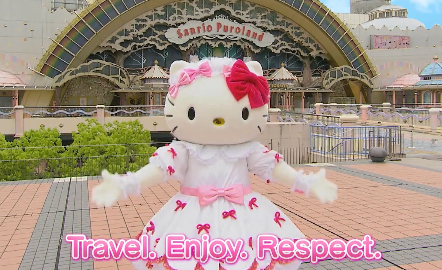 Hello Kitty has been appointed as a Special Ambassador of the International Year of Sustainable Tourism Development 2017. Click to enlarge.