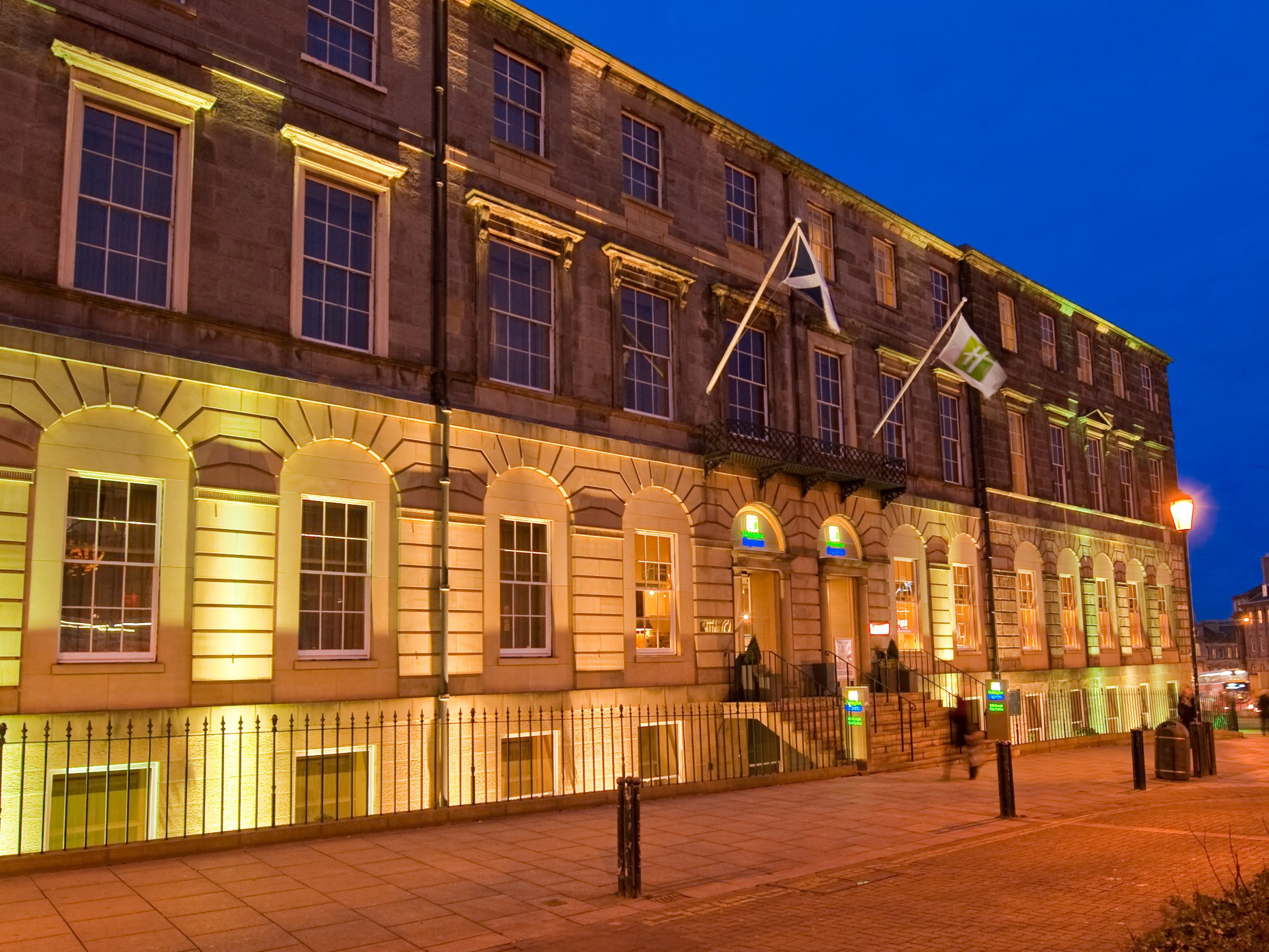 Stunning exterior of the Holiday Inn Express Edinburgh