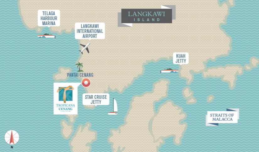 Map of Langkawi Tropicana Cenang