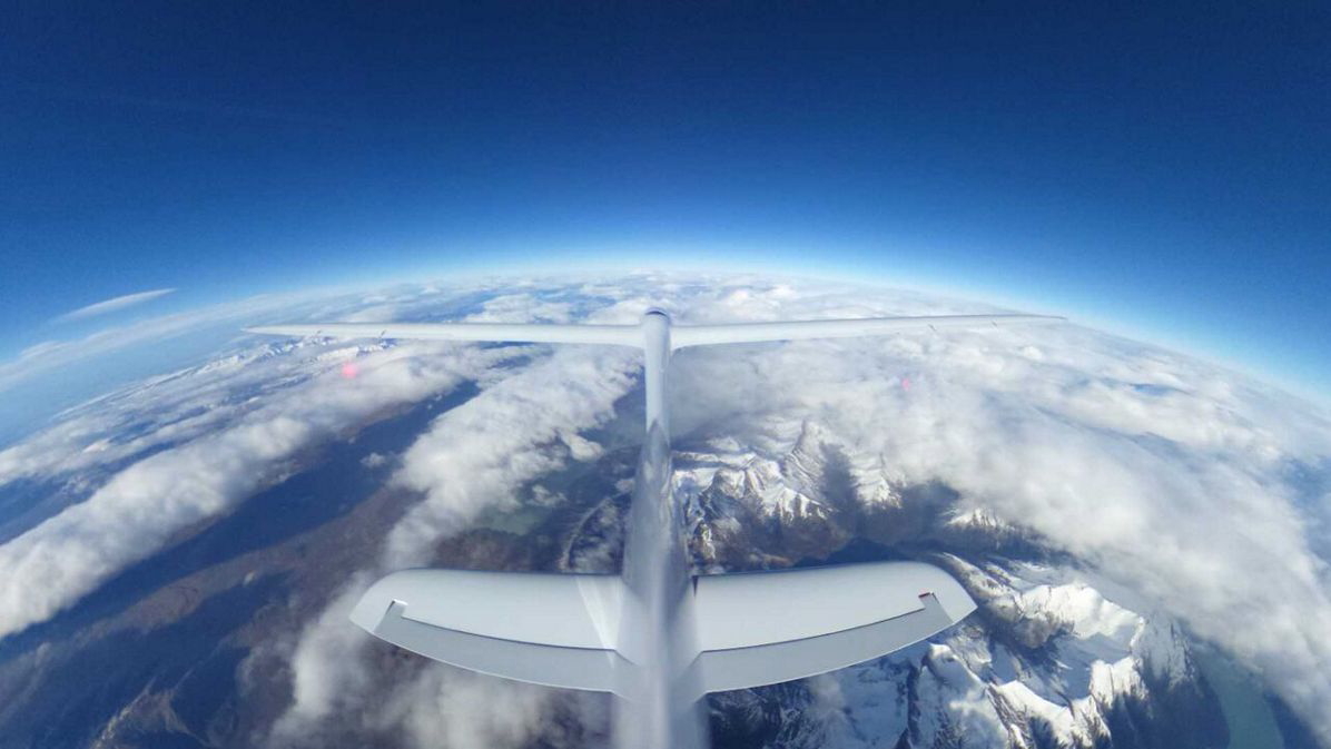 Perlan tail shot at 30000ft. Picture: The Perlan Project