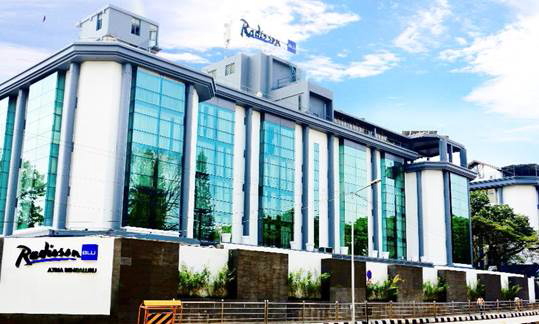 Exterior of Radisson Blu Atria Bengaluru