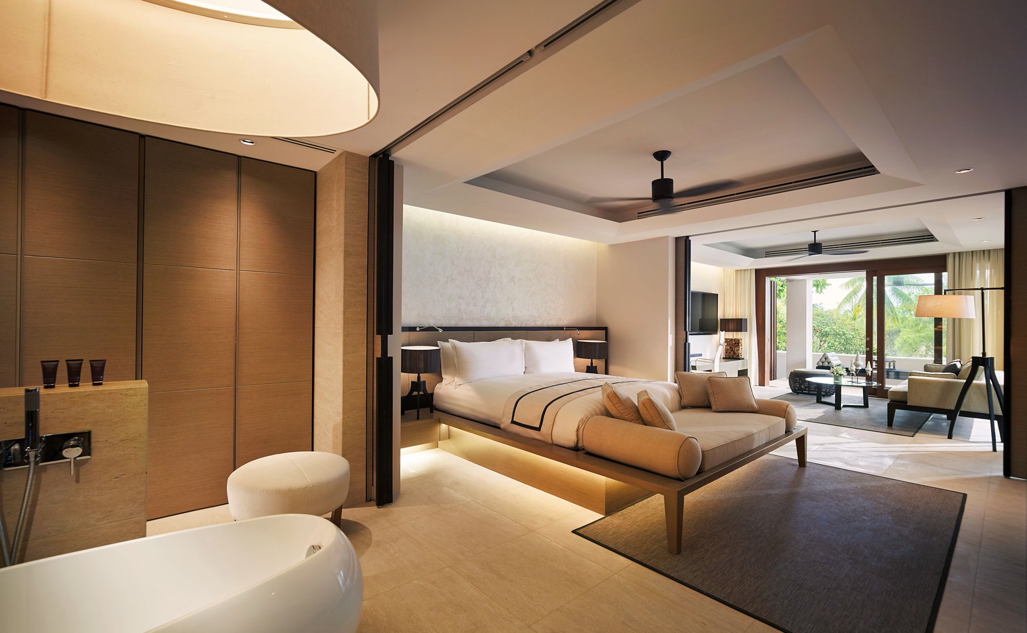 Picture of a luxurious 93 sqm Ocean View Suite at the newly opened Ritz-Carlton, Koh Samui in Thailand. Click to enlarge.