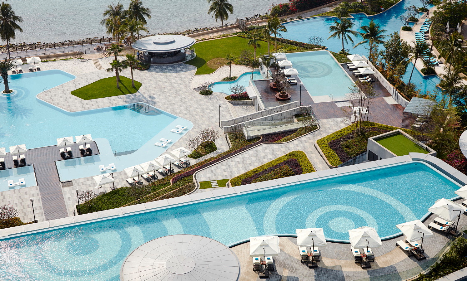 Swimming pools at The Shanhaitian Resort Sanya