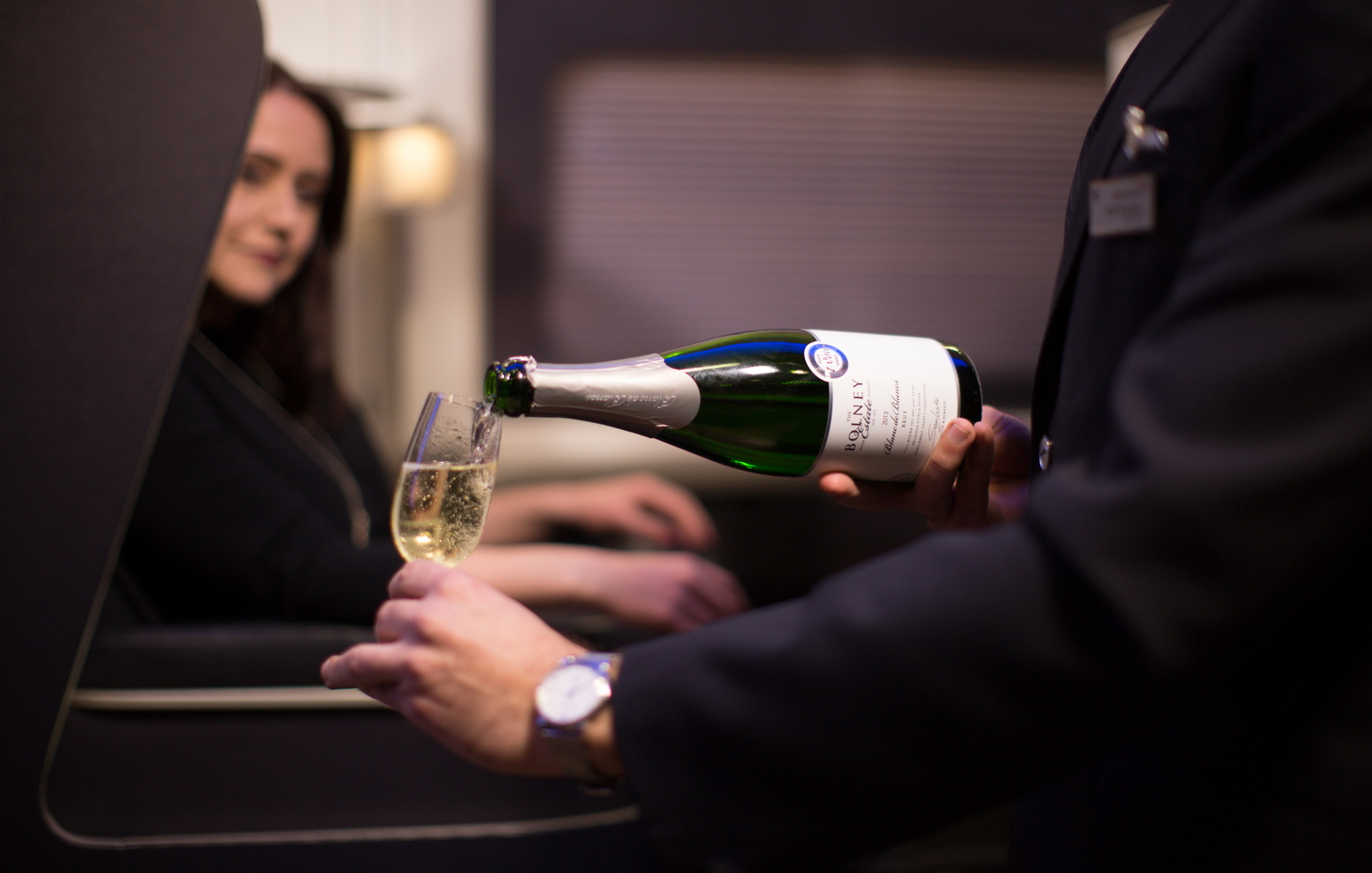 Vintage Blanc de Blancs from the Bolney Wine Estate is the first English sparkling white wine to be added to British Airways' First Class menu.