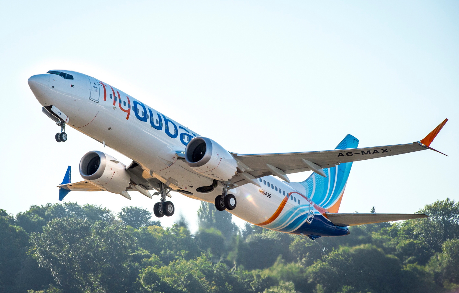 flydubai Boeing 737 MAX 8. Click to enlarge.