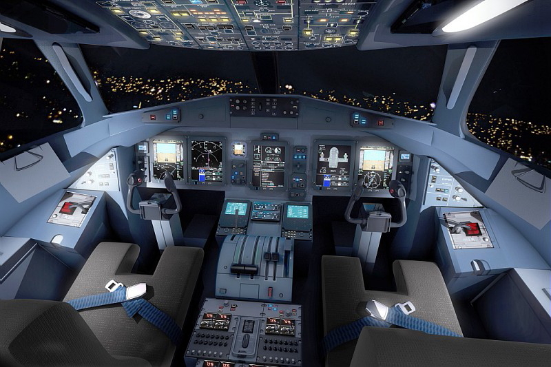 ATR-600 series cockpit. Click to enlarge.