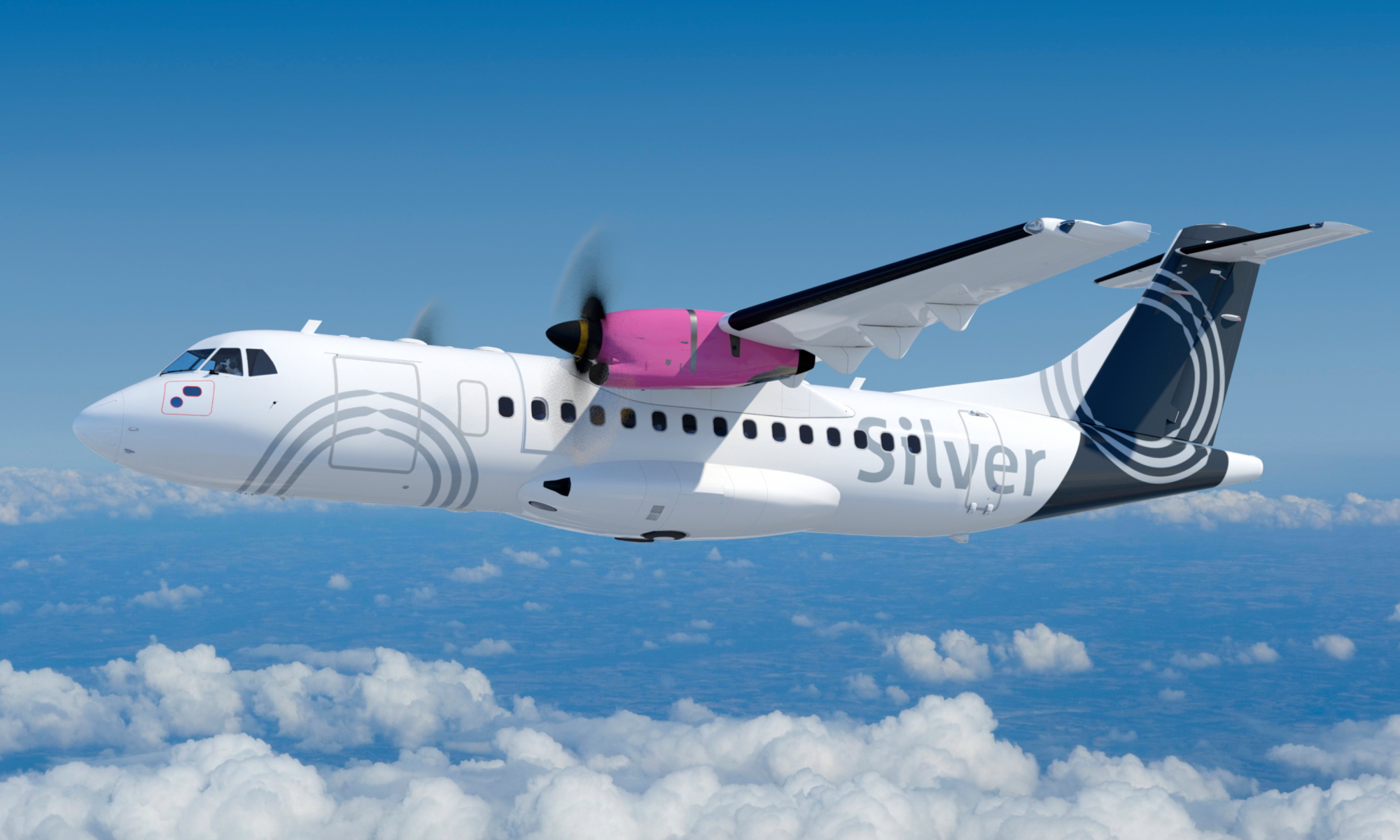 Silver Airways ATR 42-600 (not the aircraft which will be at the Zhuhai Airshow) Click to enlarge.