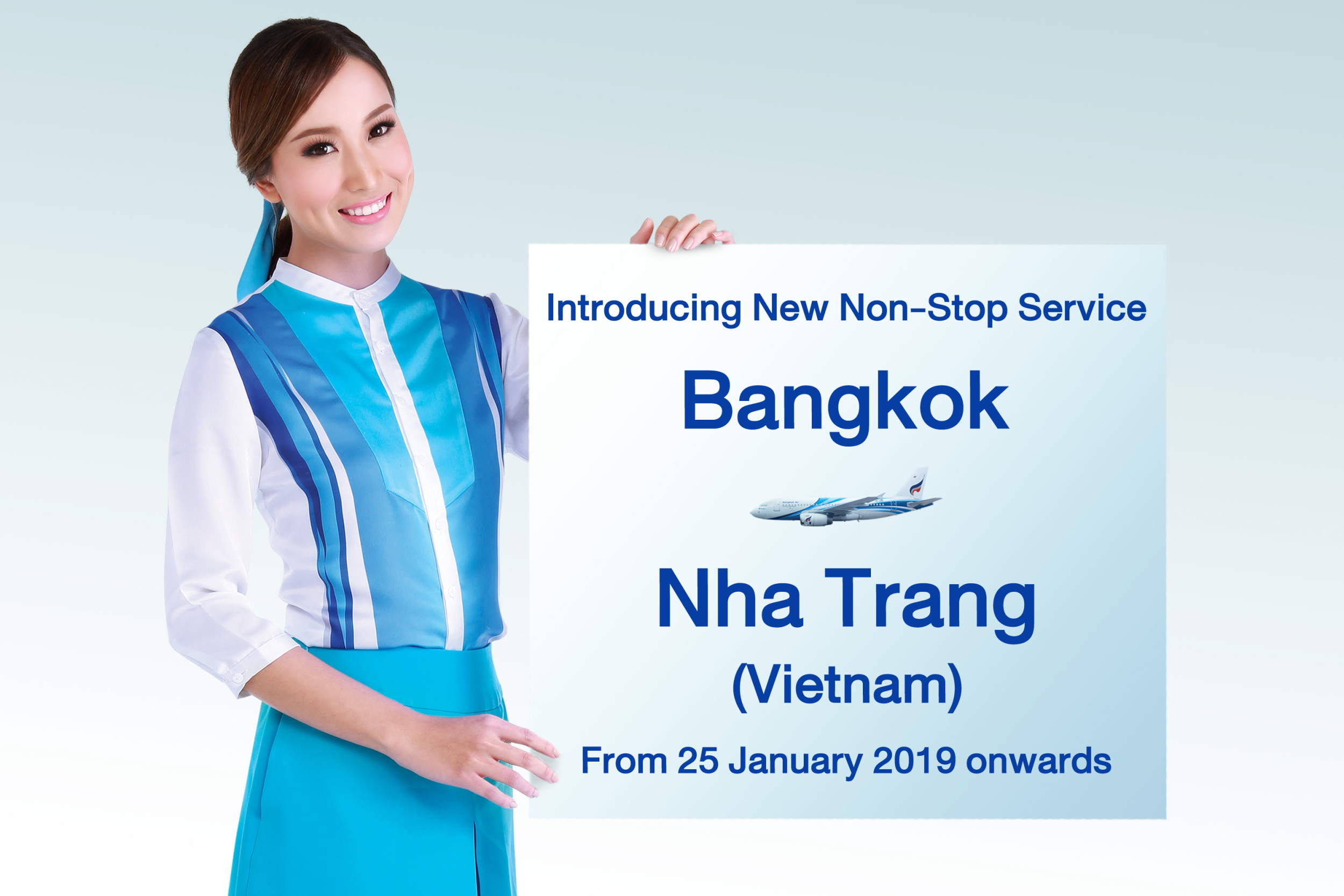 Bangkok Airways has unveiled plans to launch flights between Bangkok and Nha Trang, Vietnam. The airline will offer four flights per week on Mondays, Wednesdays Fridays and Sundays, with a 144-seat Airbus A319 aircraft, starting from 25 January 2019. Click to enlarge.