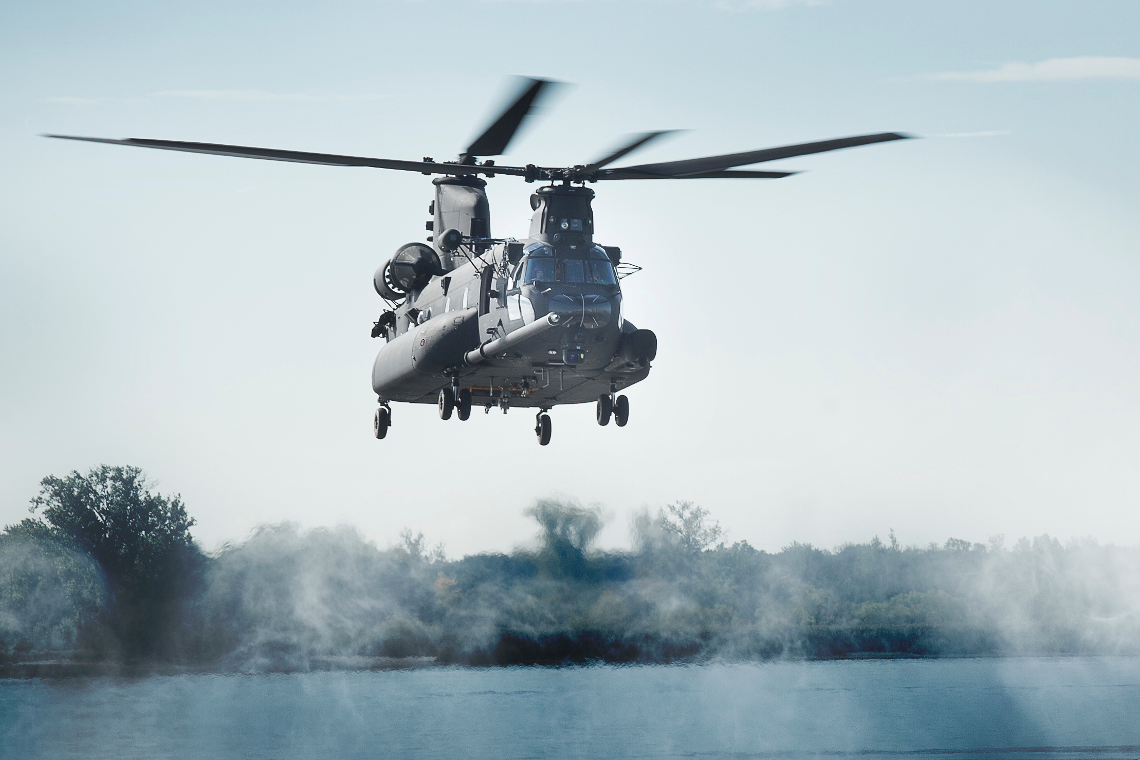 Boeing will deliver four MH-47G Chinook helicopters, the special operations variant, under a new contract with the U.S. Army. These aircraft will be the first to feature Block II upgrades that will eventually be incorporated across the U.S. H-47 Chinook fleet. (Boeing photo). Click to enlarge.