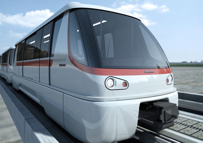 Bombardier's Chinese joint venture, CRRC Puzhen Bombardier Transportation Systems (PBTS), has been awarded a contract from Shenzhen Airport to provide an Innovia automated people mover (APM) 300 system. Click to enlarge.