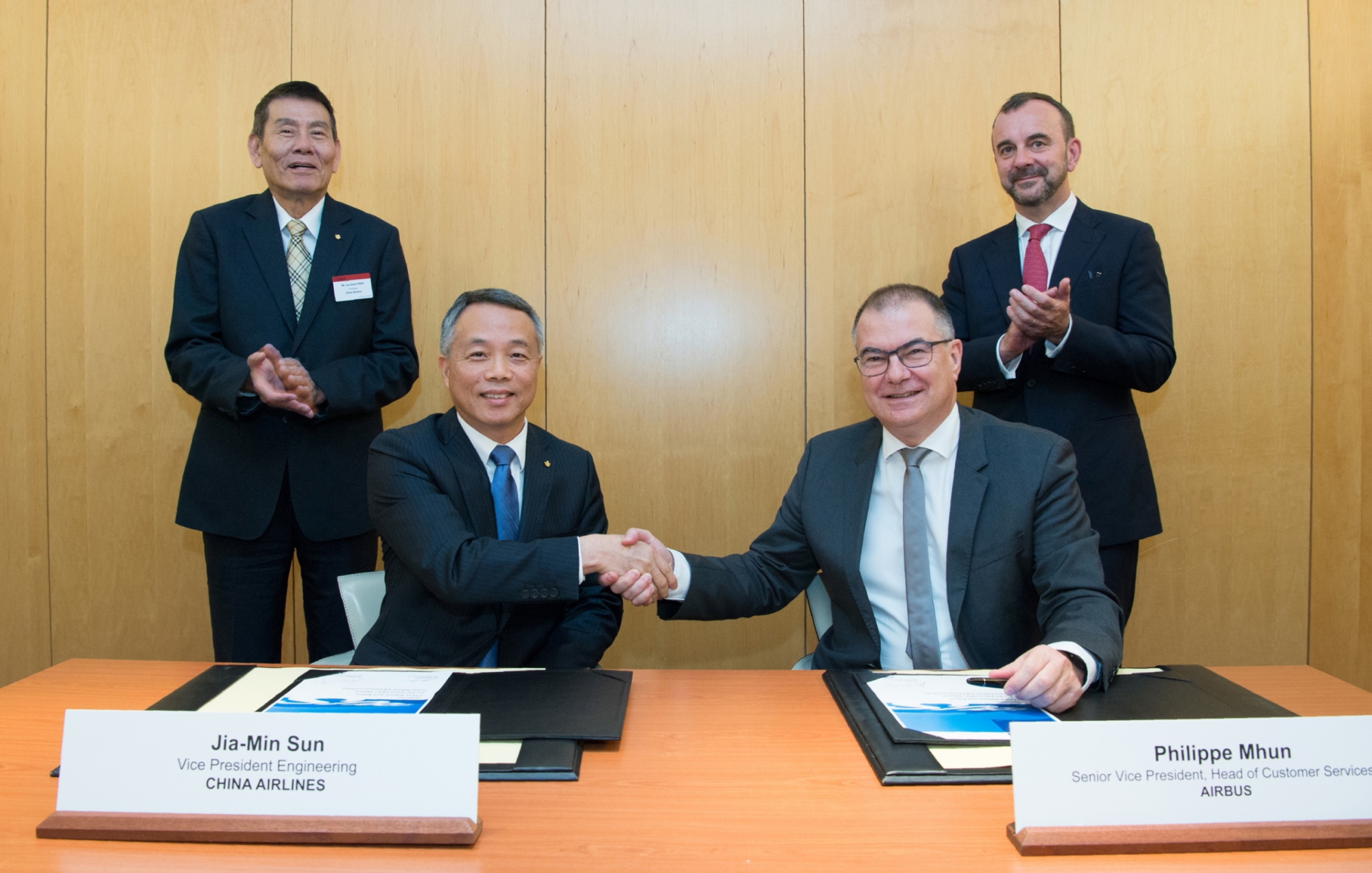 China Airlines signs Airbus MRO Alliance (AMA) agreement. Click to enlarge.