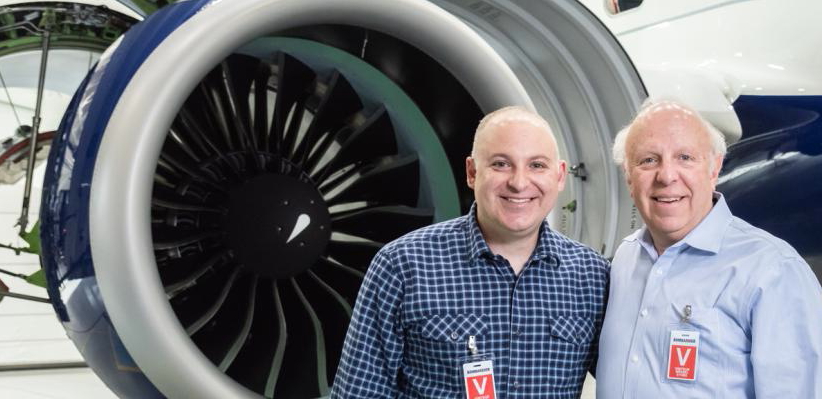Loyal Delta customers, Peter and his father, enjoyed an ultra-exclusive preview of Delta's Airbus A220-100.. Click to enlarge.