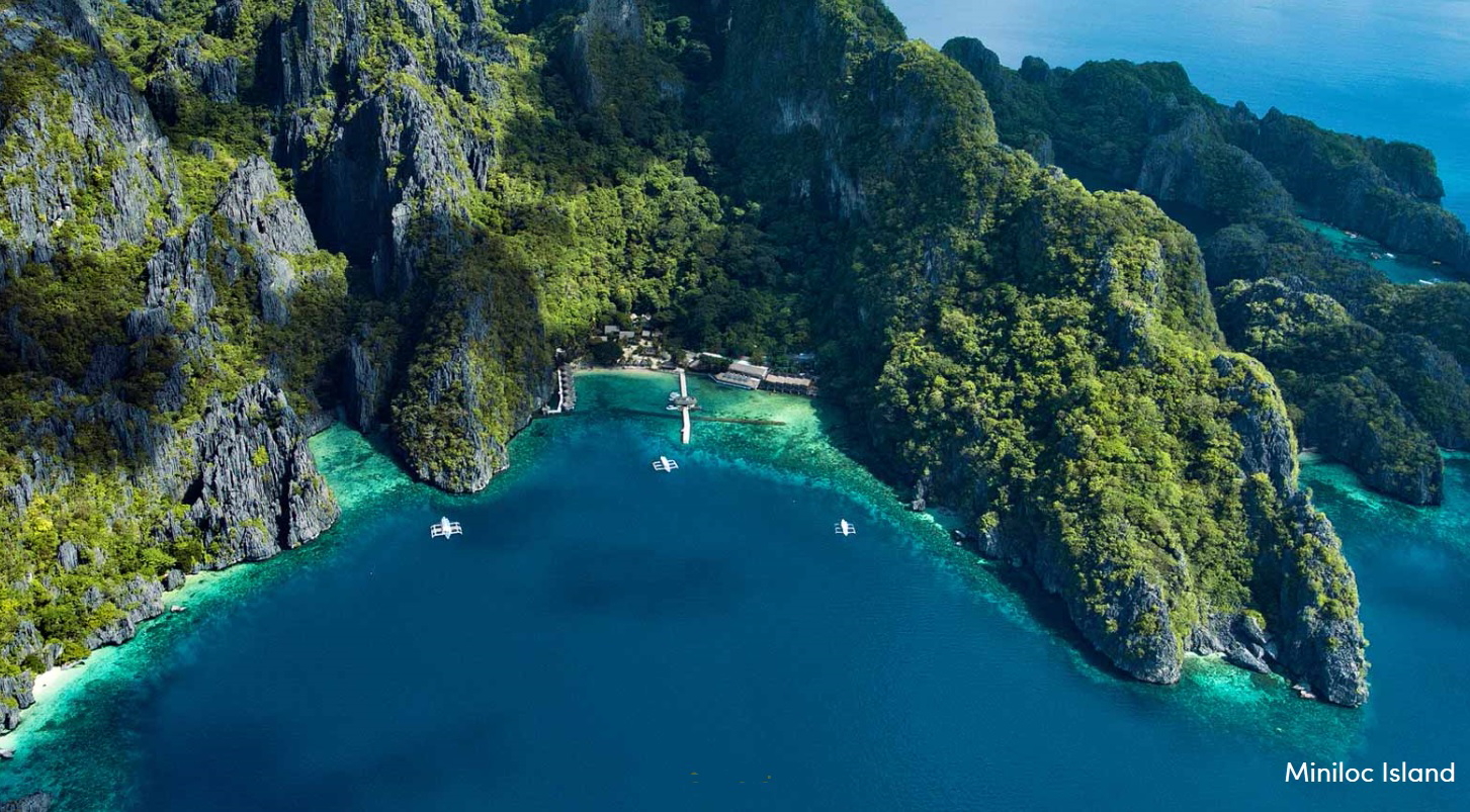 El Nido Resorts Miniloc Island in Philippines. Click to enlarge.