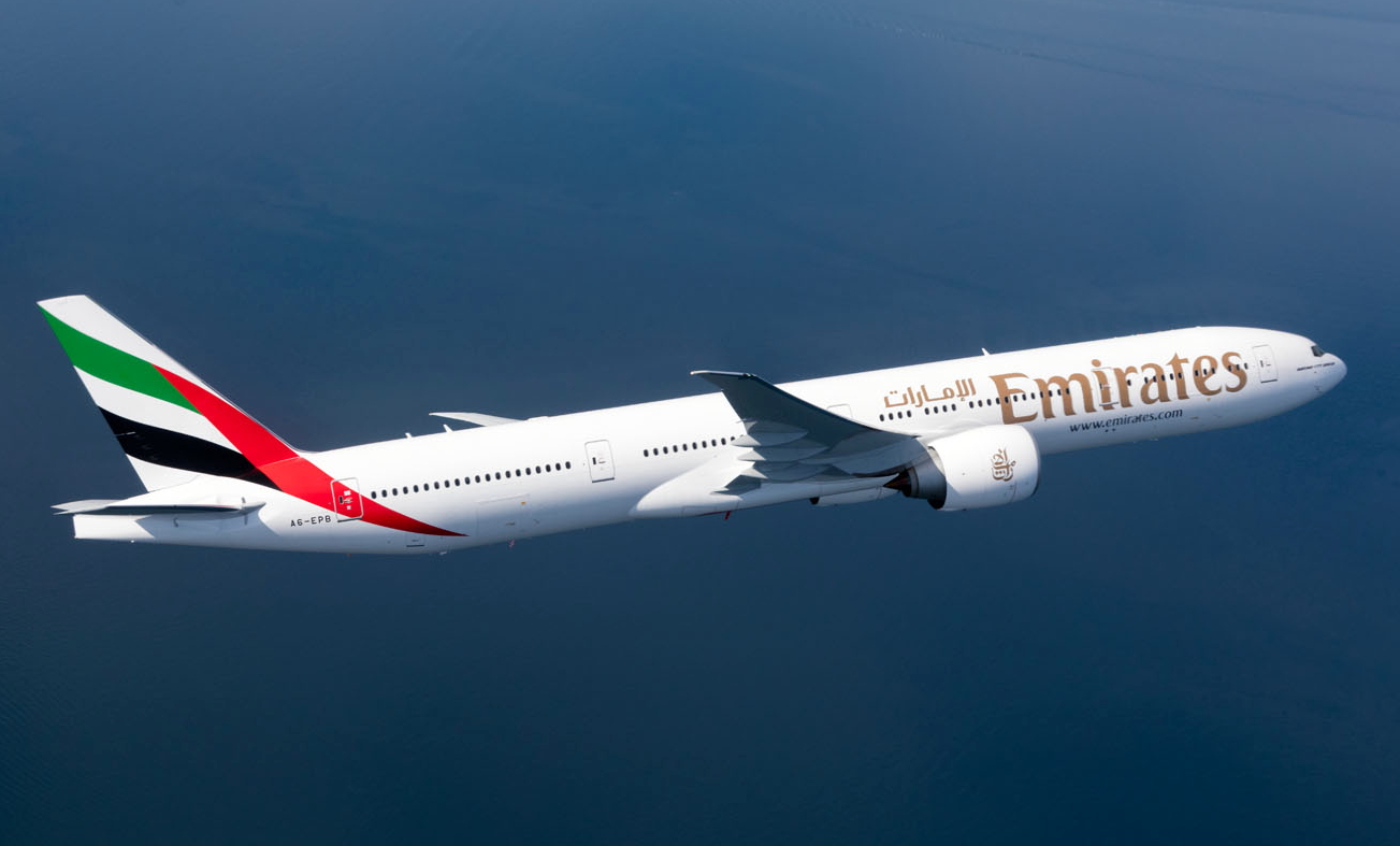Emirates Boeing 777. Click to enlarge.