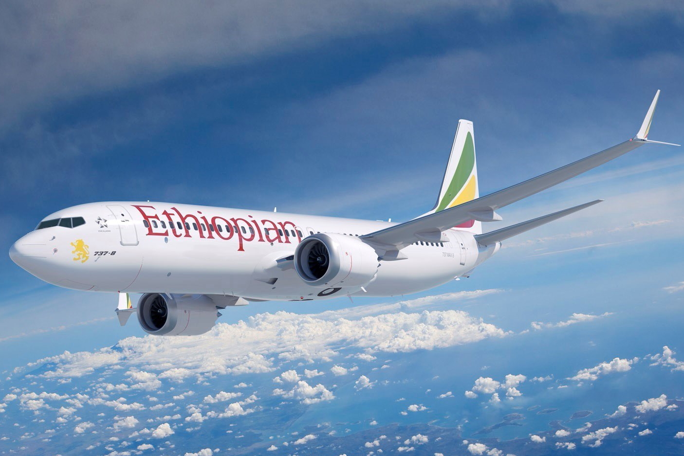 Ethiopian Airlines Boeing 737 MAX 8. Click to enlarge.